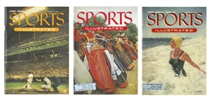 First 3 Original Sports Illustrated Magazines from Inaugural Year of 1954